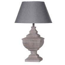 Block Table Lamp with CREAM Shade