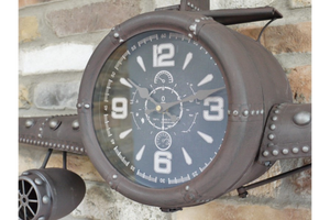 Industrial Aeroplane Clock