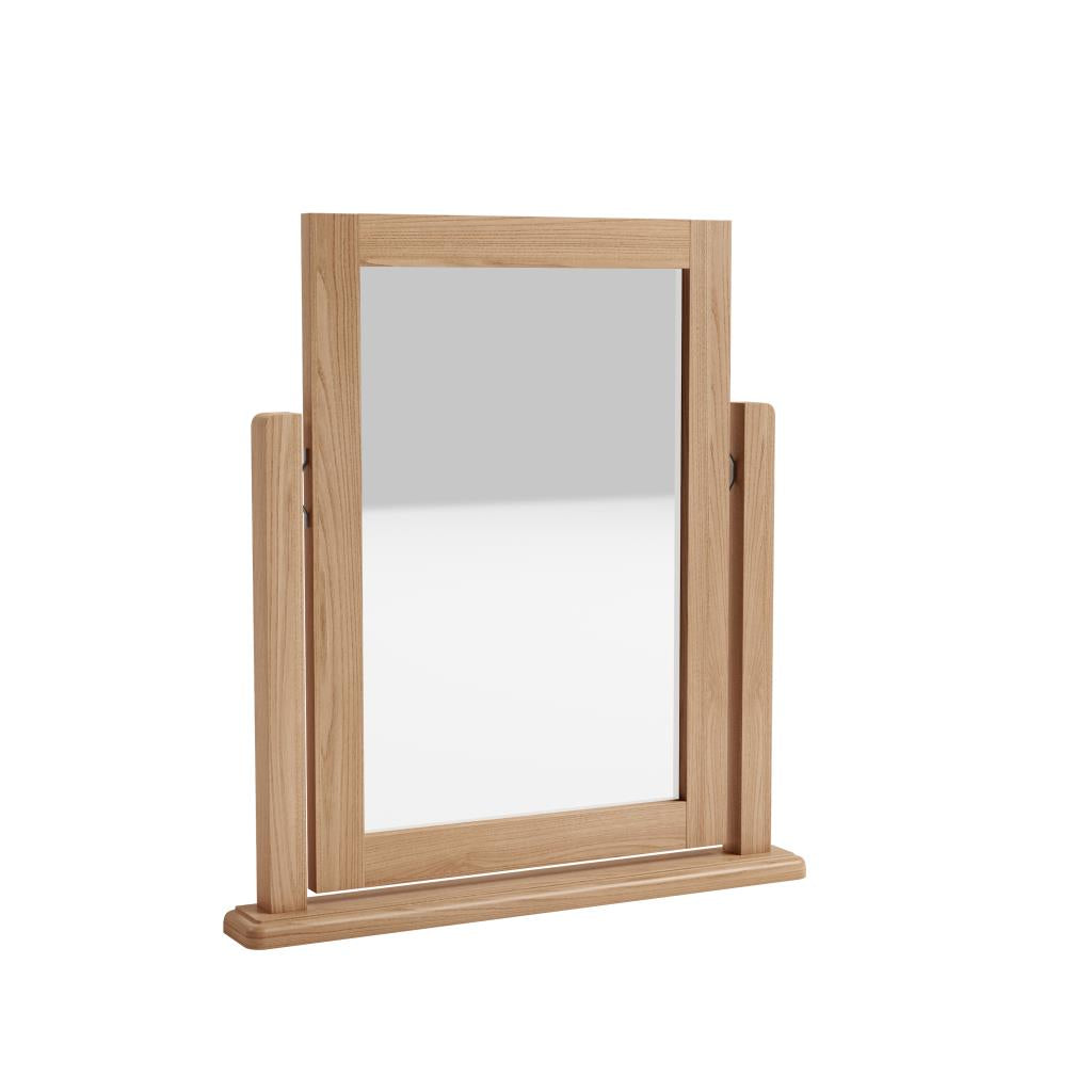 Oak Wooden Trinket Mirror