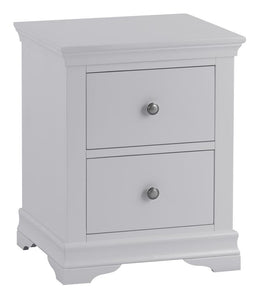 Swan Large Bedside Cabinet (Grey/White)