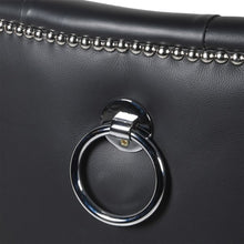 Black Leather Bar Chair
