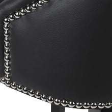 Black Leather Bar Chair