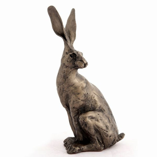 Sitting Hare Bronze Sculpture Small